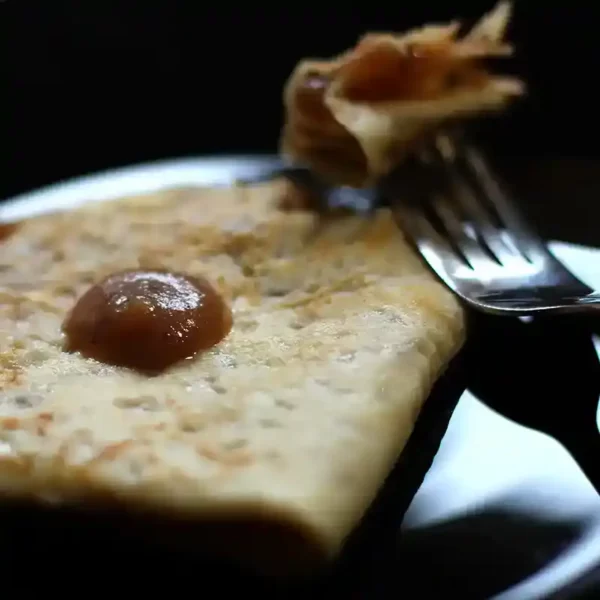 crêpe à la confiture de châtaignes